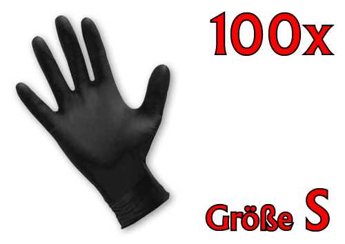 100x Stück Latex Einweghandschuhe Größe S 